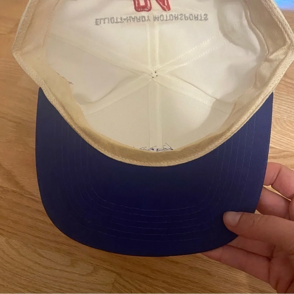 Vintage New Holland Ron Benfield Signed Autograph Hat K Products Snap Back